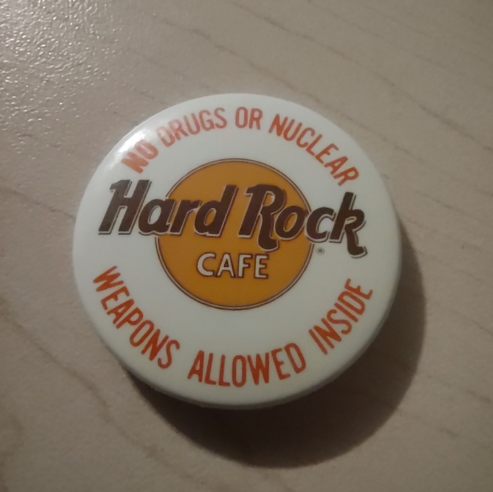 Vintage Hard Rock Cafe Button